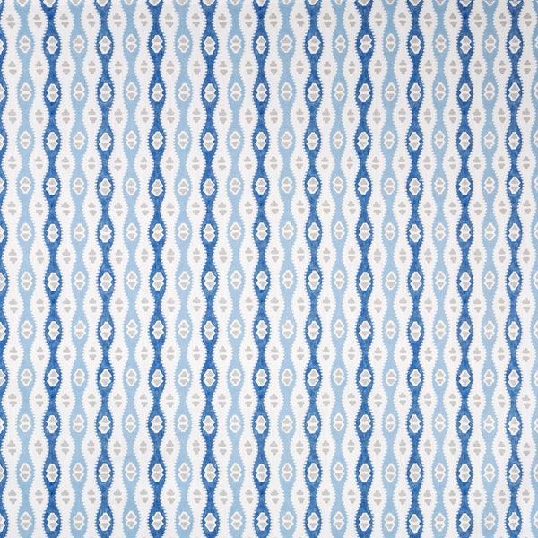 Elba Print - Capri Blue By Lee Jofa | Avondale |Global Stripes Multipurpose Print