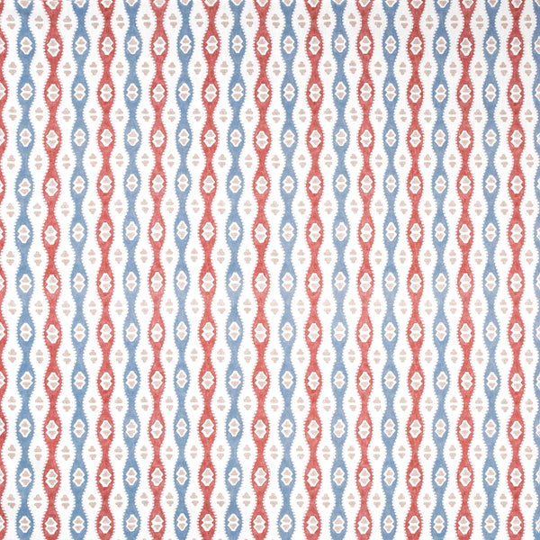 Elba Print - Admiral Multi By Lee Jofa | Avondale |Global Stripes Multipurpose Print