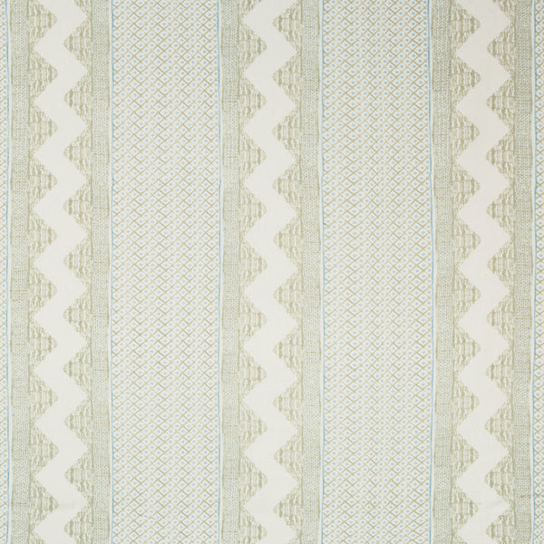 Whitaker Print - Sage/Aqua Light Green By Lee Jofa | Avondale |Global Stripes Multipurpose Print