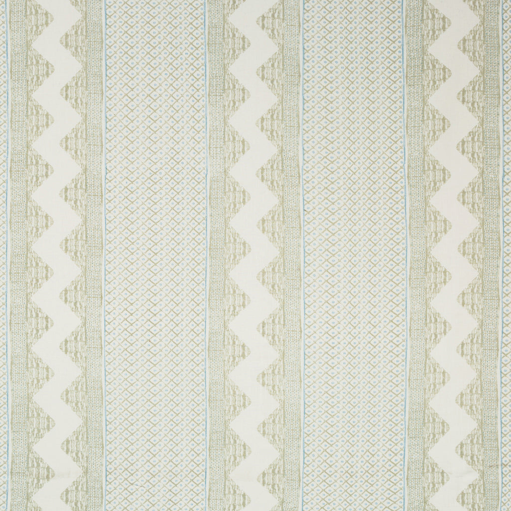 Whitaker Print - Sage/Aqua Light Green By Lee Jofa | Avondale |Global Stripes Multipurpose Print