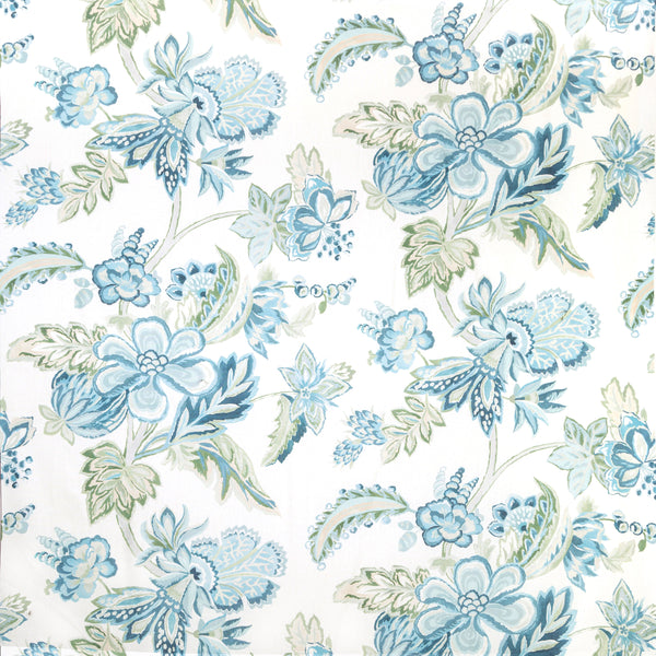 Augustine Print - Aqua Turquoise By Lee Jofa | Avondale |Botanical & Floral  Multipurpose Print