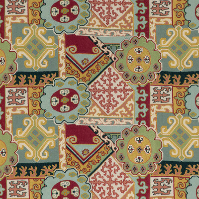 Batangas Print - Red/Multi Multi By Lee Jofa | Mindoro |Modern Global Multipurpose Print