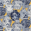 Pandan Print - Maize/Blue Multi By Lee Jofa | Mindoro |Chinoiserie Novelty Multipurpose Print
