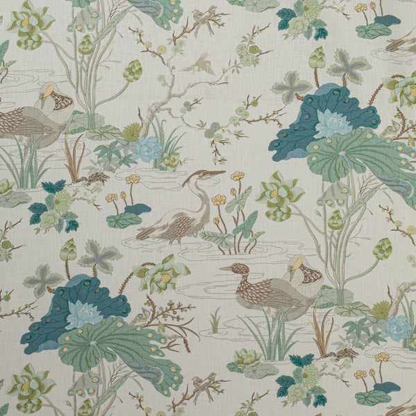 Adrien Cotton - Slate Blue Slate By Brunschwig & Fils | Solid Texture Multipurpose