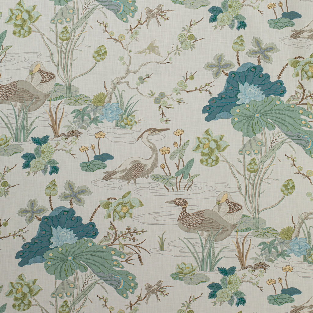 Adrien Cotton - Slate Blue Slate By Brunschwig & Fils | Solid Texture Multipurpose
