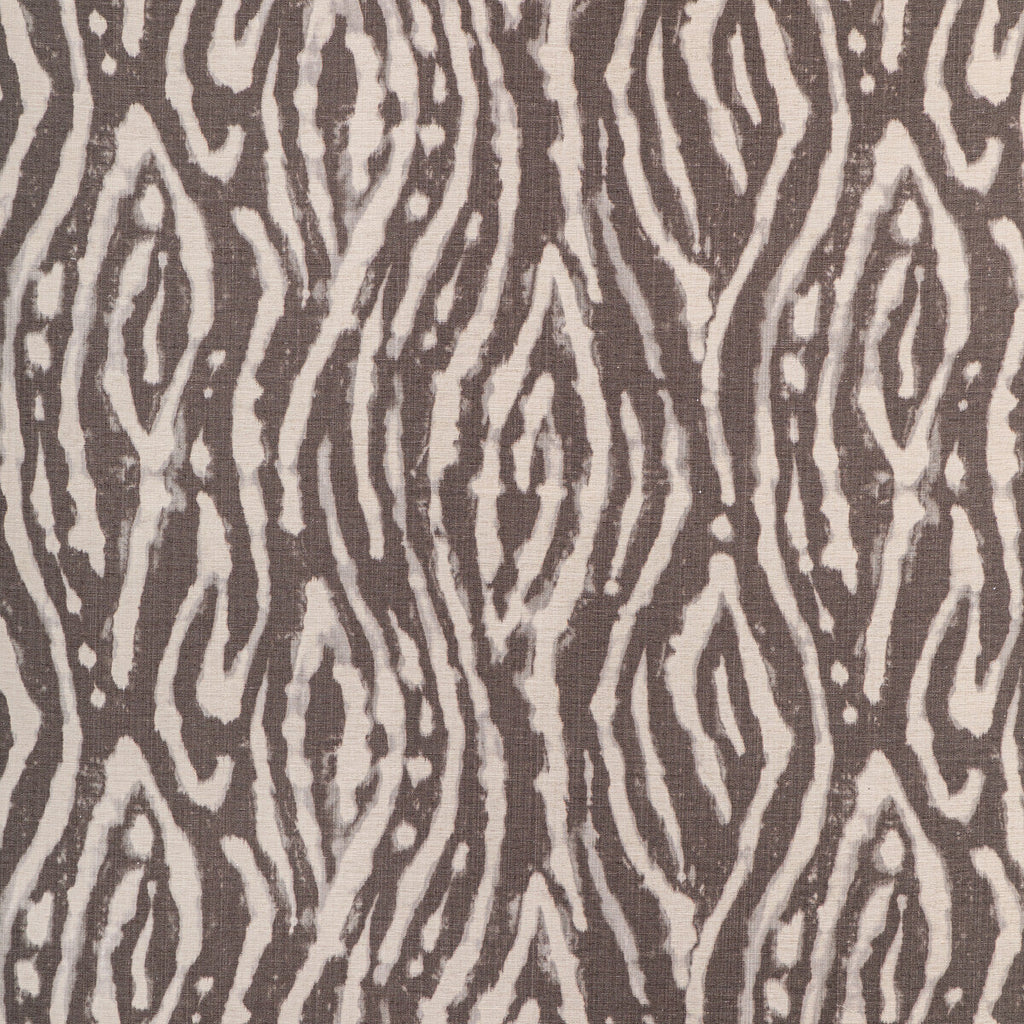 Samples and Purchasing available for Salina Print - Smoke Brown By Lee Jofa | Breckenridge |Modern Global Multipurpose Print at Designer Wallcoverings and Fabrics