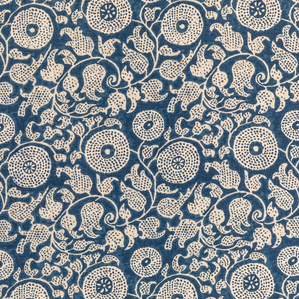 Eldora Print - Indigo Dark Blue By Lee Jofa | Breckenridge |Botanical & Floral Global Multipurpose Print