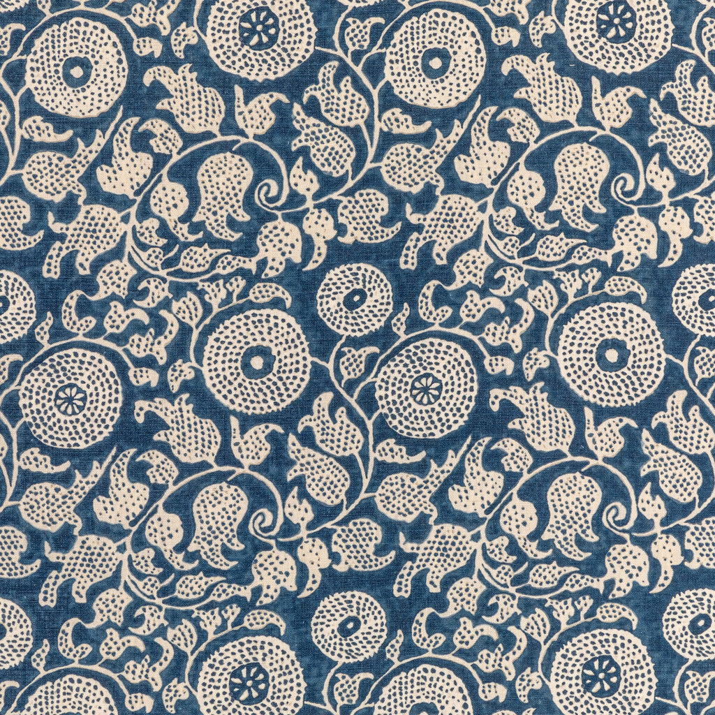 Samples and Purchasing available for Eldora Print - Indigo Dark Blue By Lee Jofa | Breckenridge |Botanical & Floral Global Multipurpose Print at Designer Wallcoverings and Fabrics