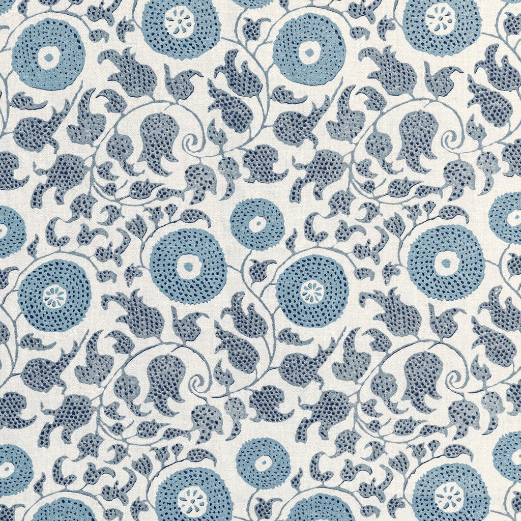 Samples and Purchasing available for Eldora Print - Slate Blue By Lee Jofa | Breckenridge |Botanical & Floral Global Multipurpose Print at Designer Wallcoverings and Fabrics