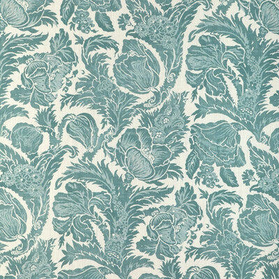 Marion Print - Aegean Teal By Lee Jofa | Clare Prints |Botanical & Floral  Multipurpose Print