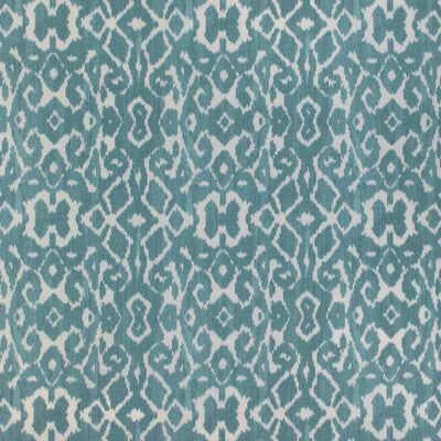 Samples and Purchasing available for Toponas Print - Sky Blue By Lee Jofa | Clare Prints | Ikat/Southwest/Kilims Multipurpose Print at Designer Wallcoverings and Fabrics
