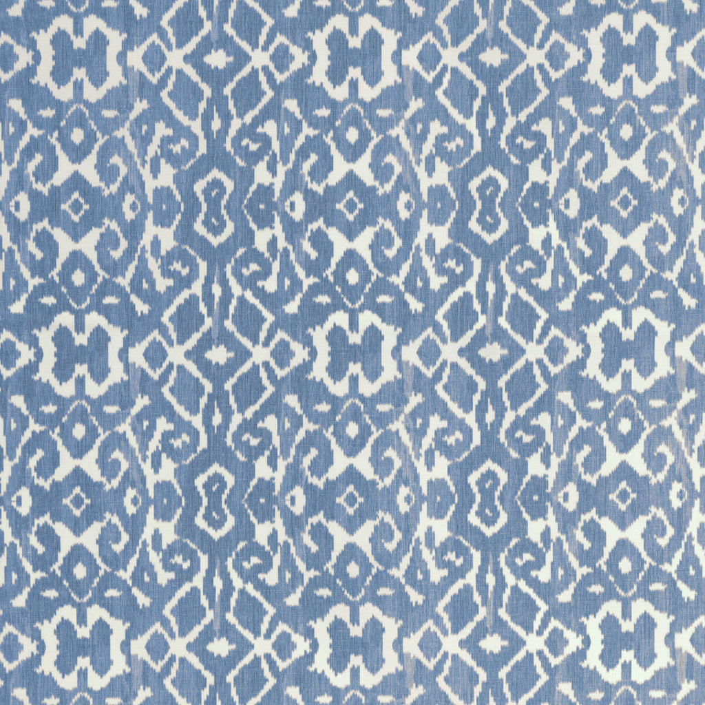 Samples and Purchasing available for Toponas Print - Denim Blue By Lee Jofa | Breckenridge | Ikat/Southwest/Kilims Multipurpose Print at Designer Wallcoverings and Fabrics
