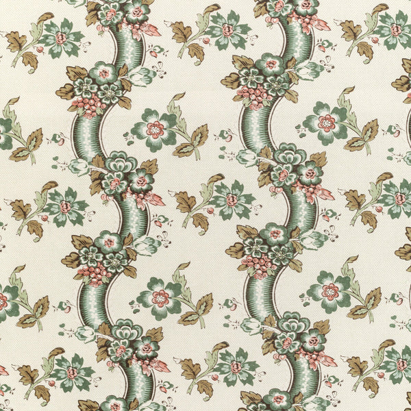 Benday Print - Green/Rose Green By Lee Jofa | Oscar De La Renta Iv |Botanical & Floral Jacobeans Multipurpose Print