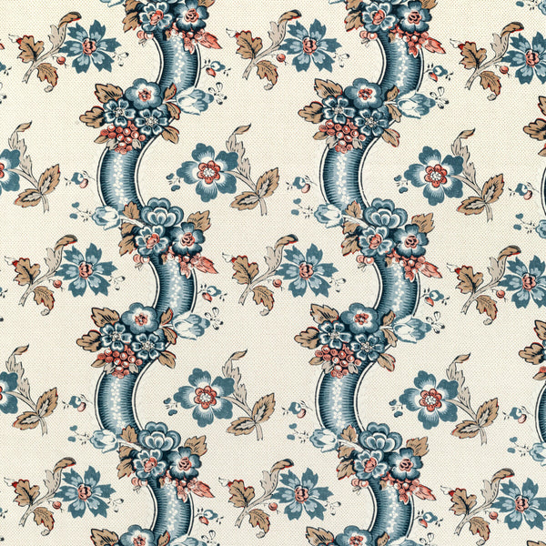 Benday Print - Denim/Berry Blue By Lee Jofa | Oscar De La Renta Iv |Botanical & Floral Jacobeans Multipurpose Print