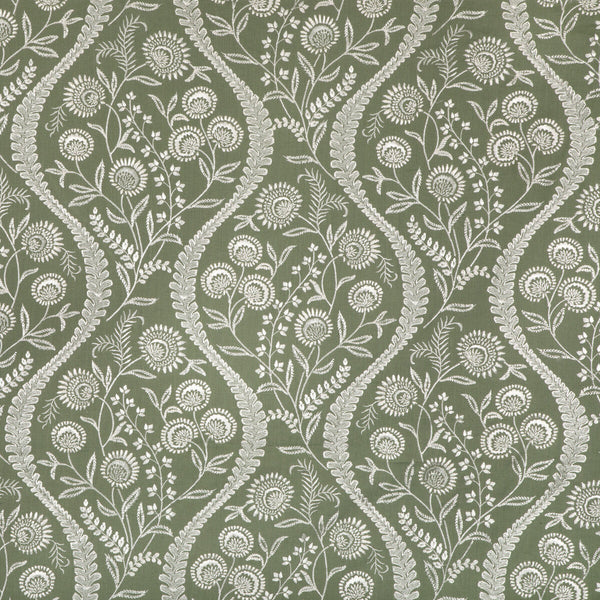Floriblanca - Green Green By Lee Jofa | Oscar De La Renta Iv |Botanical & Floral  Multipurpose Embroidery