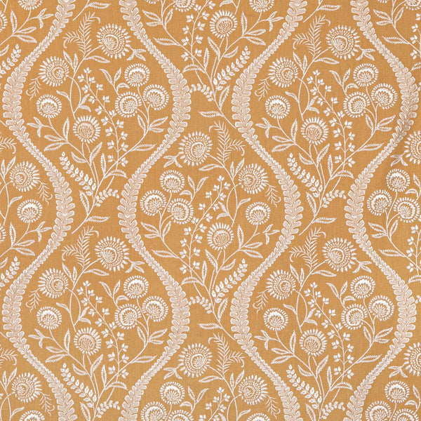 Floriblanca - Golden Yellow By Lee Jofa | Oscar De La Renta Iv |Botanical & Floral  Multipurpose Embroidery