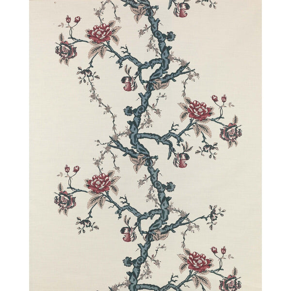 Marly I - Blue Blue By Lee Jofa | Paolo Moschino Fabrics |Botanical & Floral Jacobeans Multipurpose Print