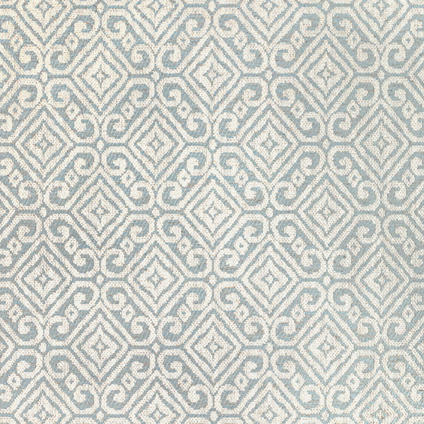 Prado Weave - Sky Light Blue By Lee Jofa | Triana Weaves |Geometric Lattice/Scrollwork Upholstery