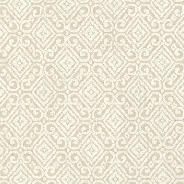 Prado Weave - Pearl Ivory By Lee Jofa | Triana Weaves |Geometric Lattice/Scrollwork Upholstery