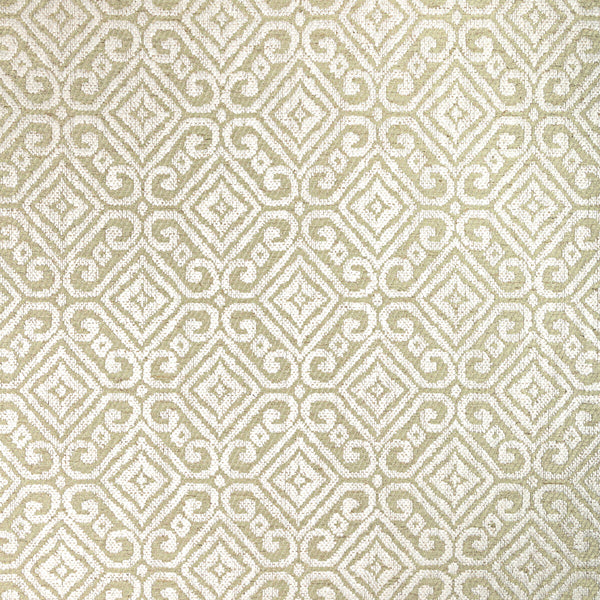 Prado Weave - Moss Green By Lee Jofa | Triana Weaves |Geometric Lattice/Scrollwork Upholstery