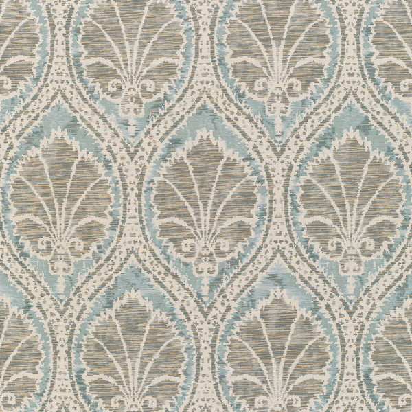 Seville Weave - Sky/Aqua Light Blue By Lee Jofa | Triana Weaves |Damask Texture Upholstery