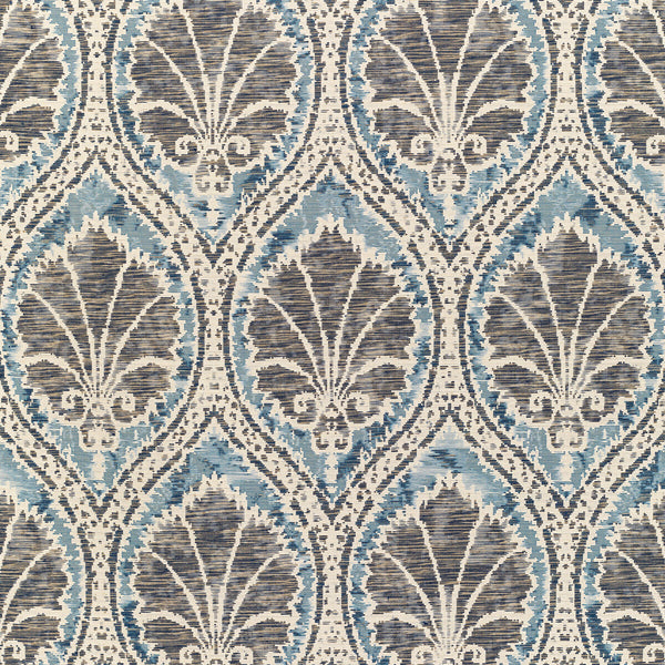 Seville Weave - Navy/Marine Blue By Lee Jofa | Triana Weaves |Damask Texture Upholstery