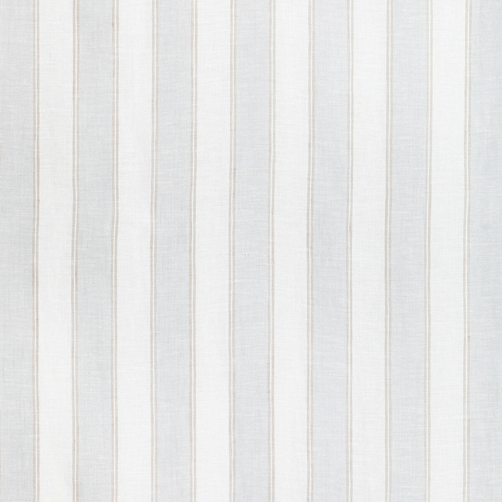 Samples and Purchasing available for Humphrey Sheer - Cloud Light Blue By Lee Jofa | Summerland |Stripes  Drapery Sheer at Designer Wallcoverings and Fabrics