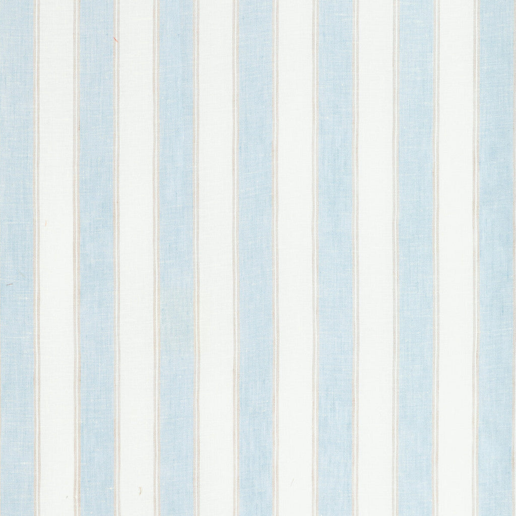 Samples and Purchasing available for Humphrey Sheer - Wave Blue By Lee Jofa | Summerland |Stripes  Drapery Sheer at Designer Wallcoverings and Fabrics