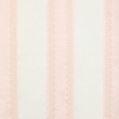 Samples and Purchasing available for Banner Sheer - Petal Pink By Lee Jofa | Summerland |Geometric Stripes Drapery Embroidery at Designer Wallcoverings and Fabrics