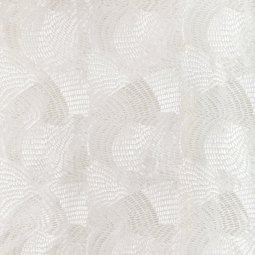 Toro Sheer - Ivory White By Lee Jofa | Summerland | Modern Drapery Embroidery