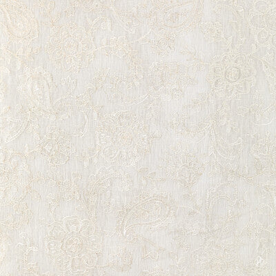 Samples and Purchasing available for Varley Sheer - Ivory White By Lee Jofa | Summerland | Botanical & Floral Drapery Embroidery at Designer Wallcoverings and Fabrics