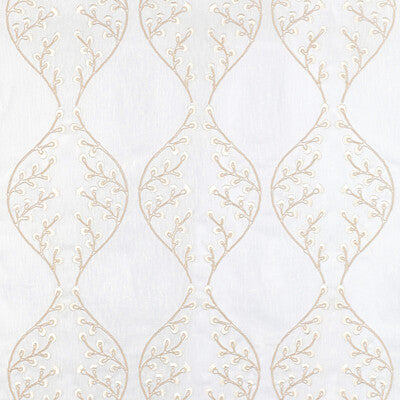Lillie Sheer - Ivory/Pearl White By Lee Jofa | Summerland |Botanical & Floral Lattice/Scrollwork Drapery Embroidery