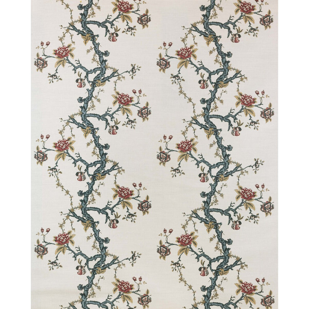 Samples and Purchasing available for Marly Ii - Blue Blue By Lee Jofa | Paolo Moschino Fabrics |Botanical & Floral Jacobeans Multipurpose Print at Designer Wallcoverings and Fabrics