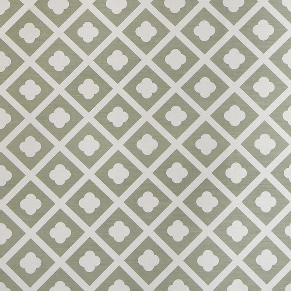 Jardin - Sage On Ecru Green By Lee Jofa | Paolo Moschino Fabrics | Geometric Multipurpose Print
