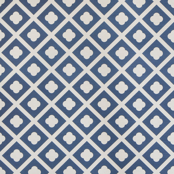 Jardin - Dark Navy On Ecru Dark Blue By Lee Jofa | Paolo Moschino Fabrics | Geometric Multipurpose Print