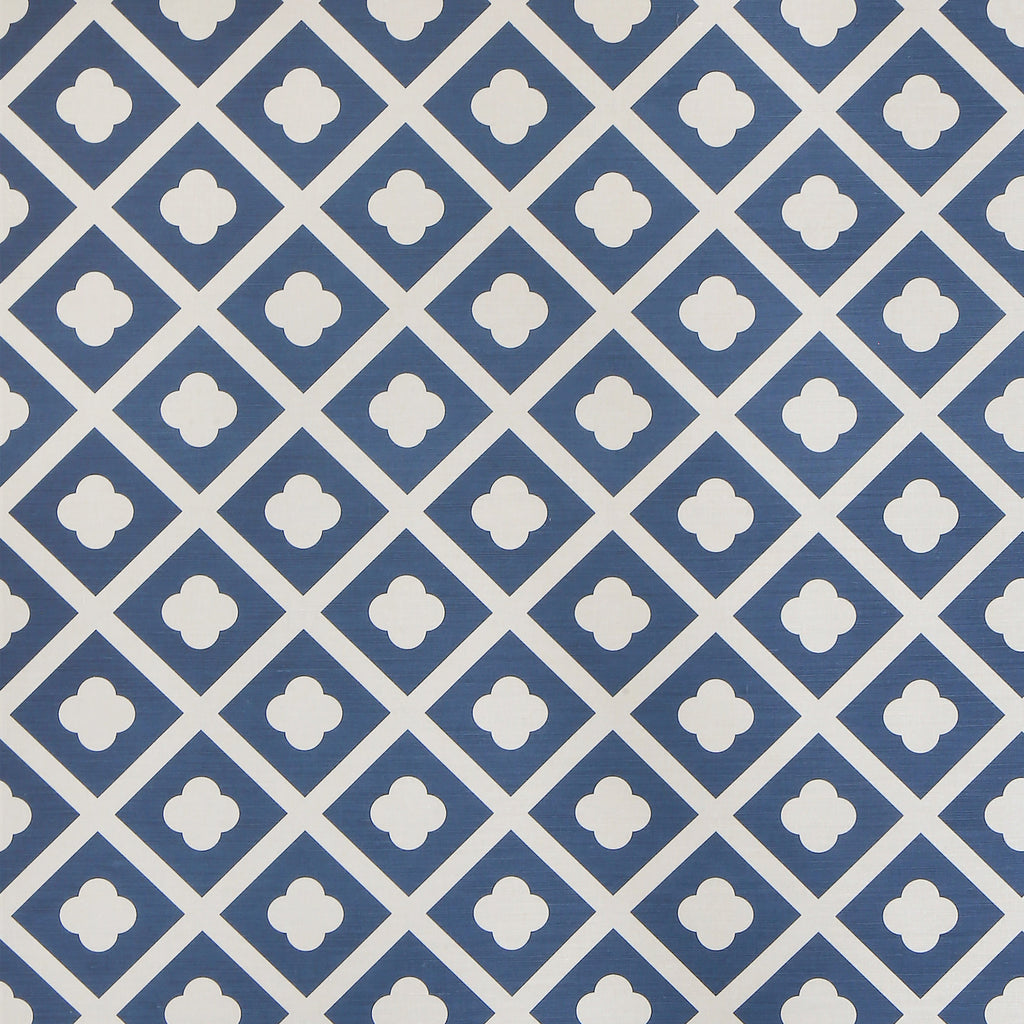 Jardin - Dark Navy On Ecru Dark Blue By Lee Jofa | Paolo Moschino Fabrics | Geometric Multipurpose Print