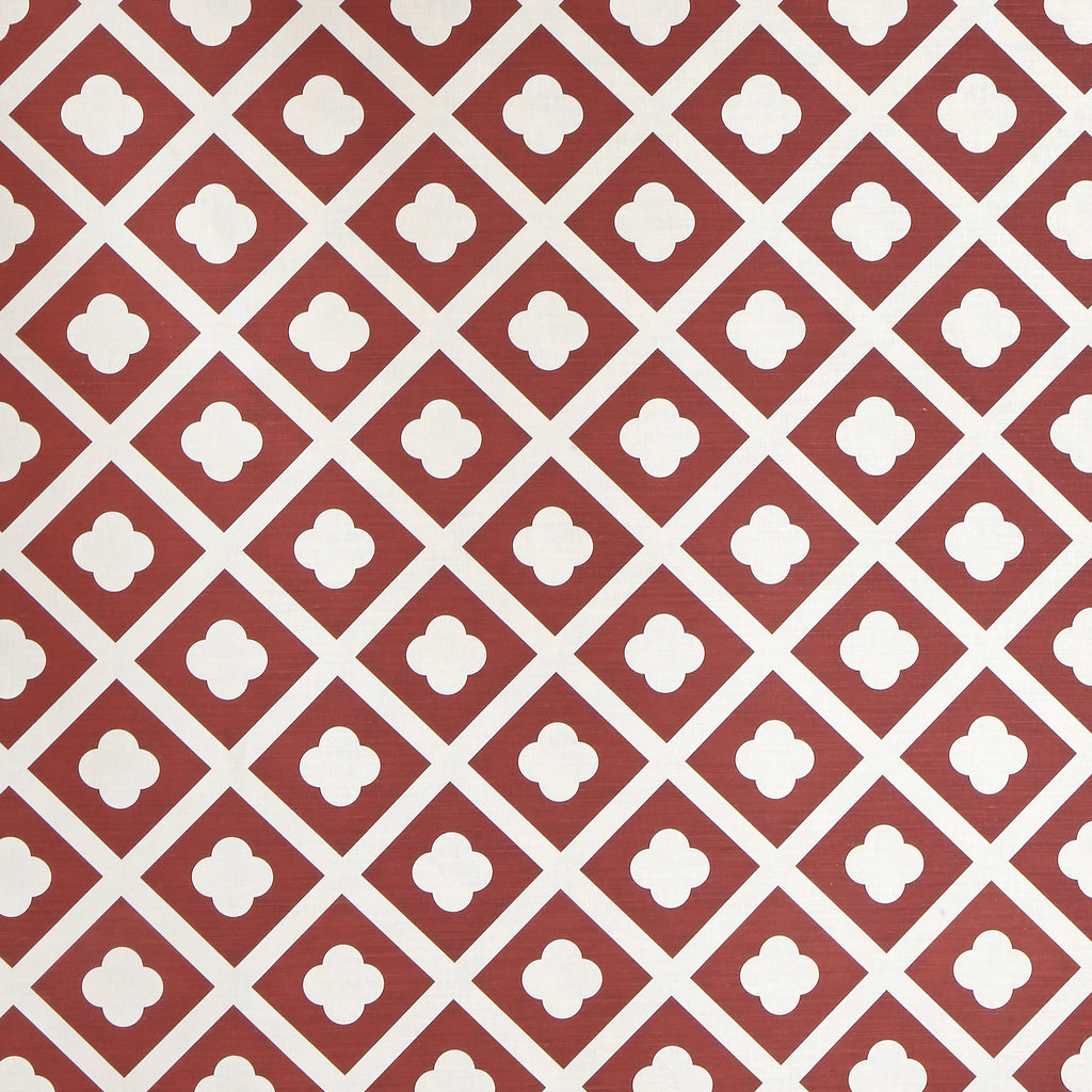 Jardin - Dark Rust On Ecru Rust By Lee Jofa | Paolo Moschino Fabrics | Geometric Multipurpose Print