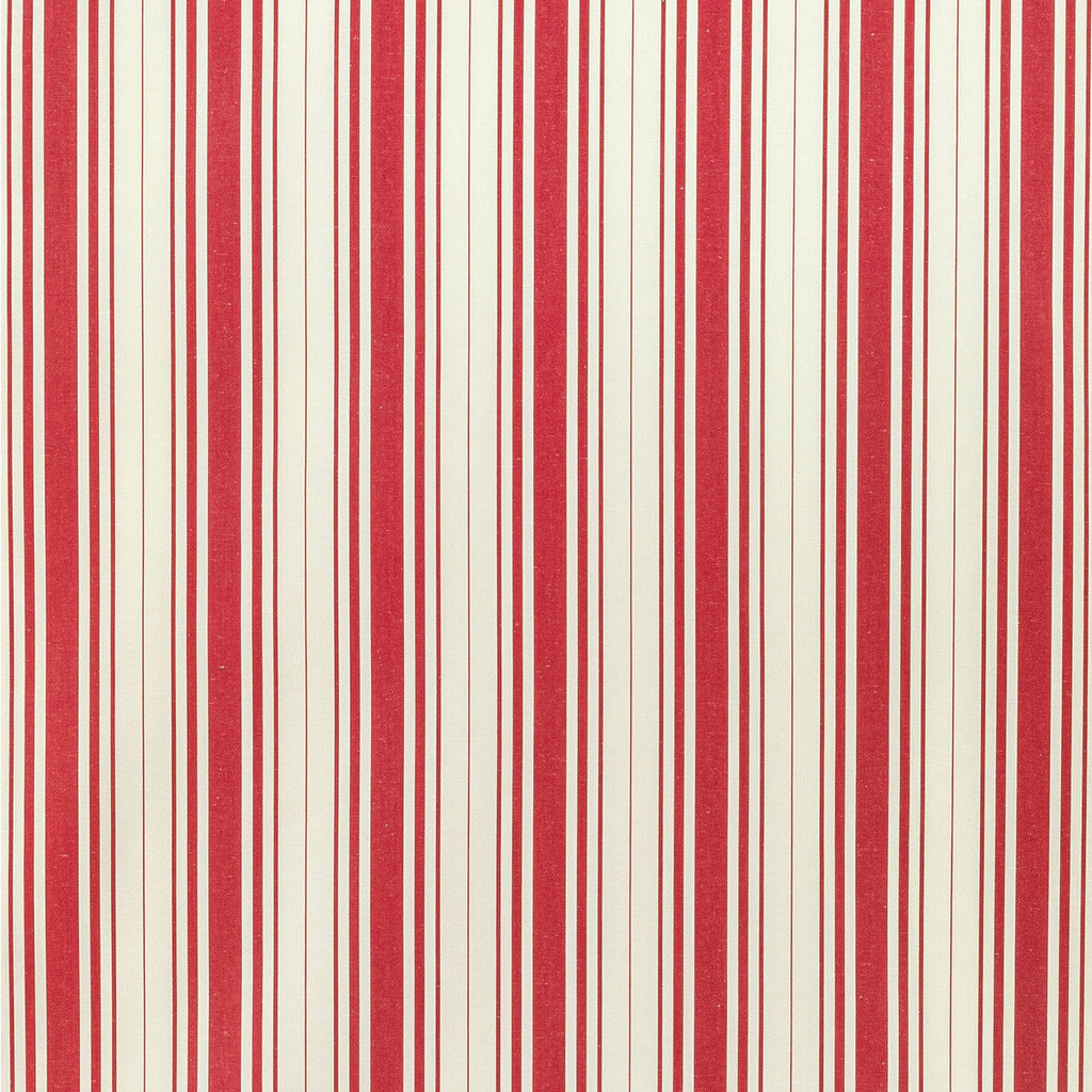 Samples and Purchasing available for Baldwin Stripe - Poppy Red By Lee Jofa | Sarah Bartholomew |Stripes  Multipurpose  at Designer Wallcoverings and Fabrics