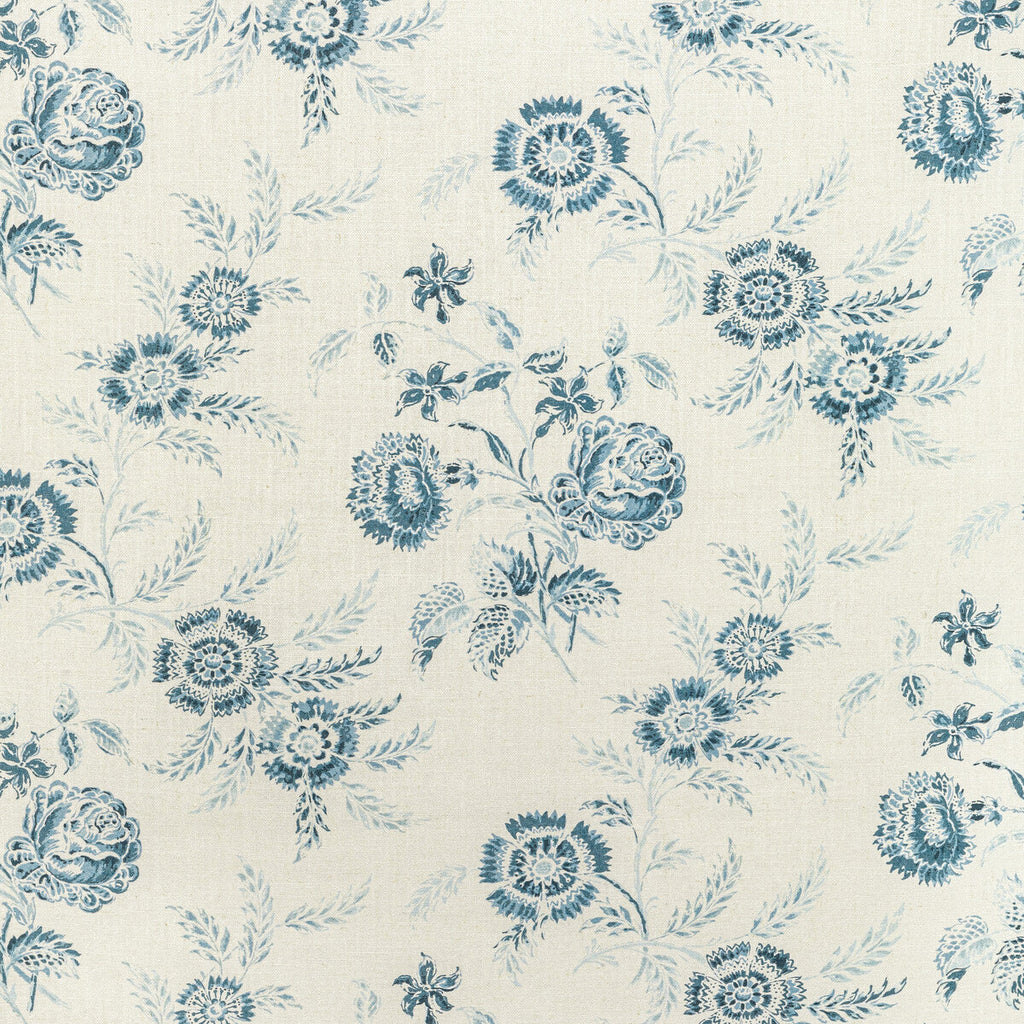 Samples and Purchasing available for Boutique Floral - Blue Blue By Lee Jofa | Sarah Bartholomew | Botanical & Floral Multipurpose Linen at Designer Wallcoverings and Fabrics
