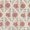 Samples and Purchasing available for Calico Vine - Blue Red Ivory By Lee Jofa | Sarah Bartholomew | Botanical & Floral Multipurpose Linen at Designer Wallcoverings and Fabrics