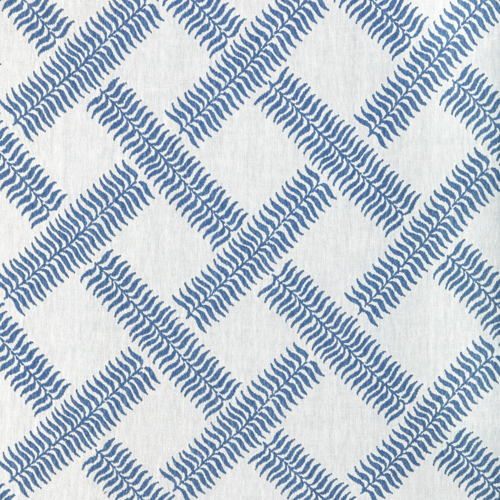 Samples and Purchasing available for Garden Trellis Weave - Blue Ivory By Lee Jofa | Sarah Bartholomew | Botanical & Floral Multipurpose Linen at Designer Wallcoverings and Fabrics