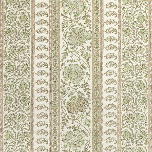 Indiennes Stripe - Ivy Ivory By Lee Jofa | Sarah Bartholomew |Paisley Stripes Multipurpose Linen