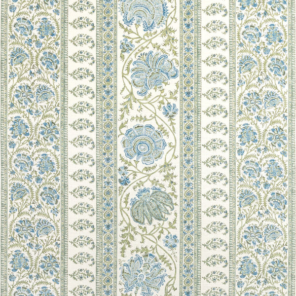 Indiennes Stripe - Sea Ivory By Lee Jofa | Sarah Bartholomew |Paisley Stripes Multipurpose Linen