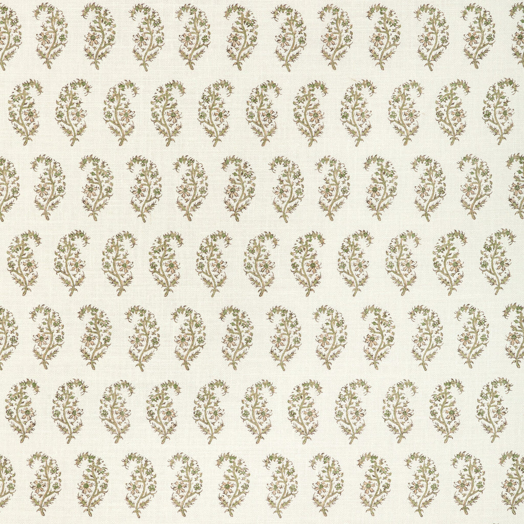 Samples and Purchasing available for Indiennes Paisley - Ivy Ivory By Lee Jofa | Sarah Bartholomew | Paisley Multipurpose Linen at Designer Wallcoverings and Fabrics