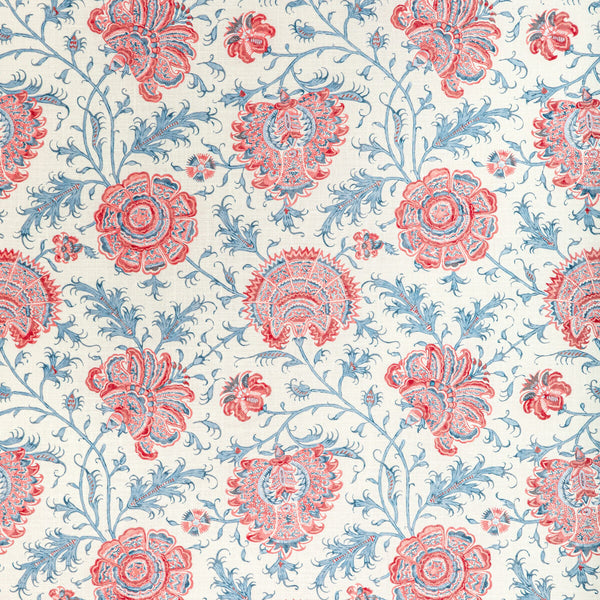 Indiennes Floral - Berry Ivory By Lee Jofa | Sarah Bartholomew | Botanical & Floral Multipurpose Linen