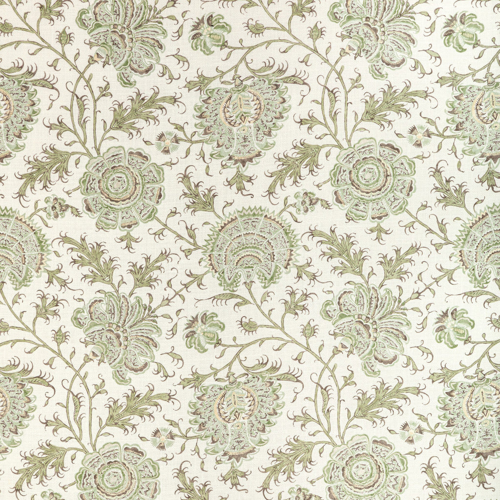 Samples and Purchasing available for Indiennes Floral - Ivy Ivory By Lee Jofa | Sarah Bartholomew | Botanical & Floral Multipurpose Linen at Designer Wallcoverings and Fabrics