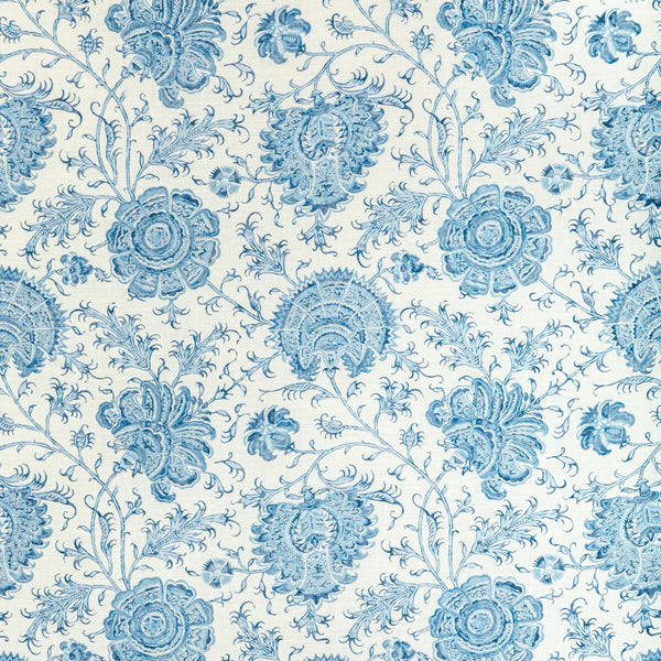 Indiennes Floral - Delft Ivory By Lee Jofa | Sarah Bartholomew | Botanical & Floral Multipurpose Linen