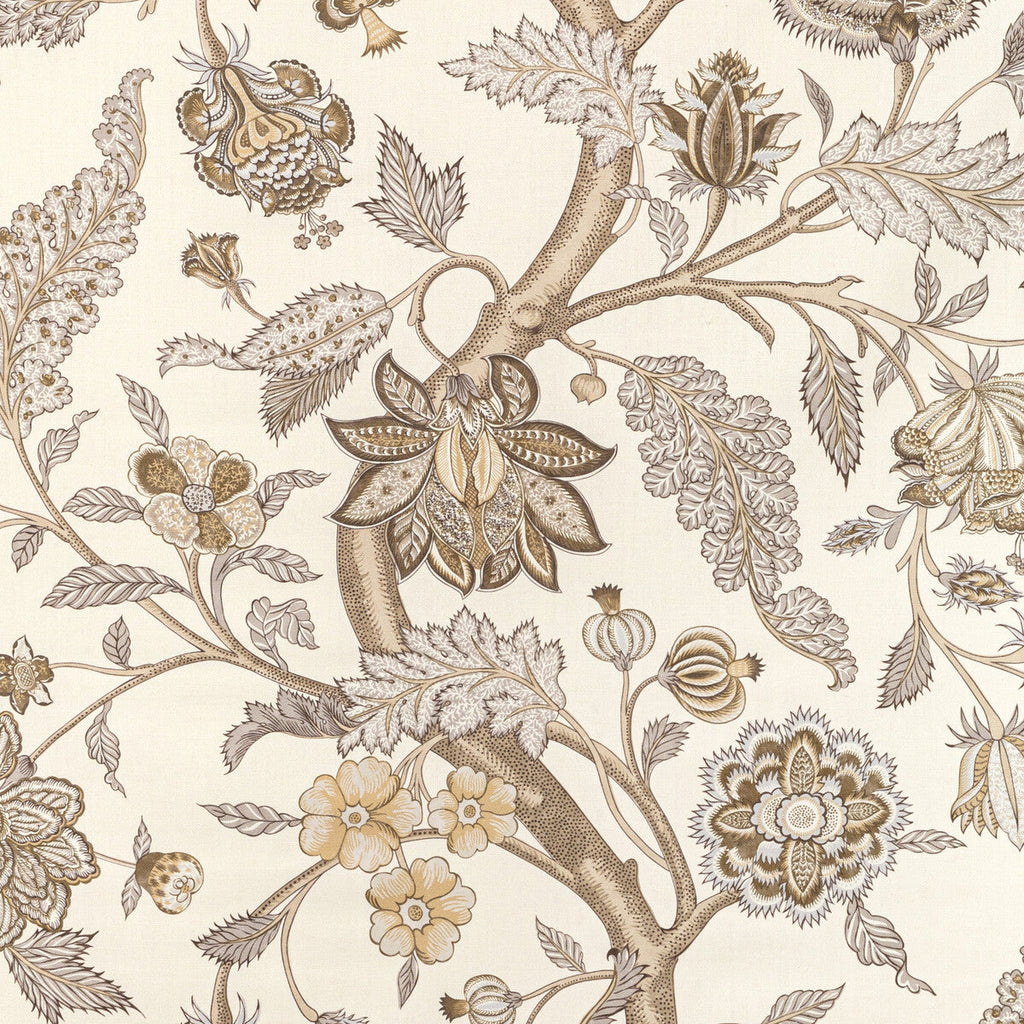 Samples and Purchasing available for Palampore Print - Stone Ivory By Lee Jofa | Sarah Bartholomew |Botanical & Floral Jacobeans Multipurpose Linen at Designer Wallcoverings and Fabrics