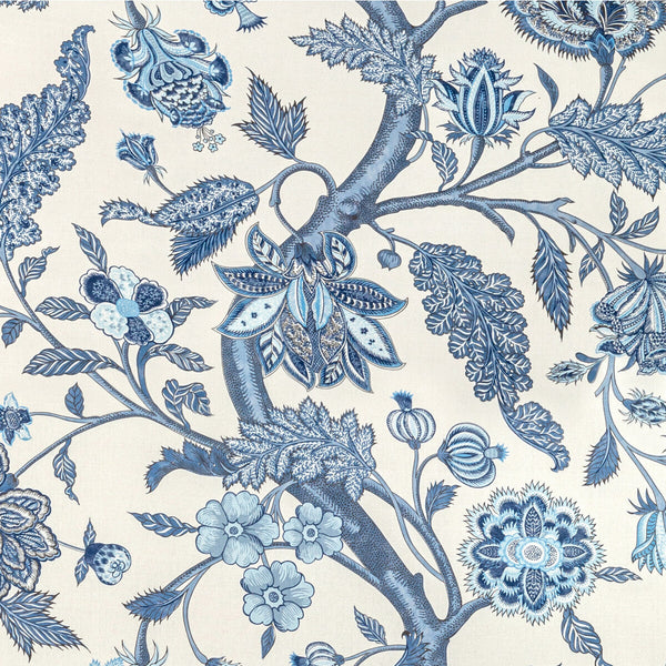 Palampore Print - Delft Ivory By Lee Jofa | Sarah Bartholomew |Botanical & Floral Jacobeans Multipurpose Linen