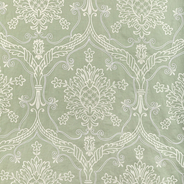 Hayes Embroidery - Celery Celery By Lee Jofa | Bunny Williams Arcadia | Damask Drapery Embroidery